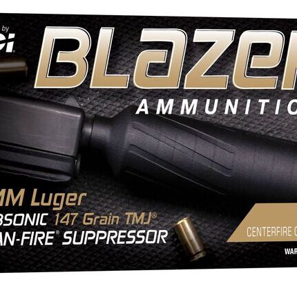 BLAZER BRASS SUPPRESSOR 9MM 147GR TMJ 50/10