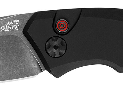 Kershaw 7100BW Launch 1 3.40" Folding Drop Point Plain Black Oxide Blackwash CPM 154 SS, Blade Black Aluminum Handle