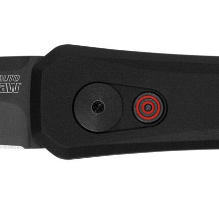 Kershaw 7500BLK Launch 4 1.90" Folding Spear Point Plain Black DLC CPM 154 SS Blade Black Aluminum Handle Includes Pocket Clip