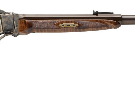 Davide Pedersoli 010S769457 1874 Old West 45-70 Gov 1rd 30" Blued Barrel, Color Case Hardened Steel Receiver, Walnut Wood Stock, Right Hand