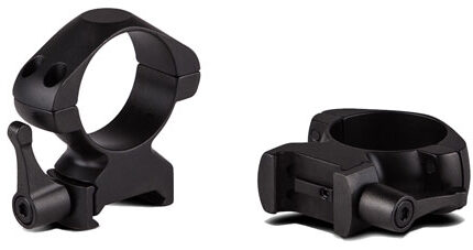 Konus 7409 Steel Rings  Matte Black 30mm Quick Release High 0 MOA