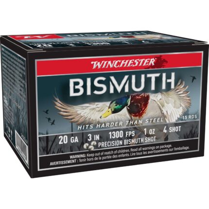 WINCHESTER 20 GA 3" #4 BISMUTH 1 OZ 15 RD/BX 10 BX/CS