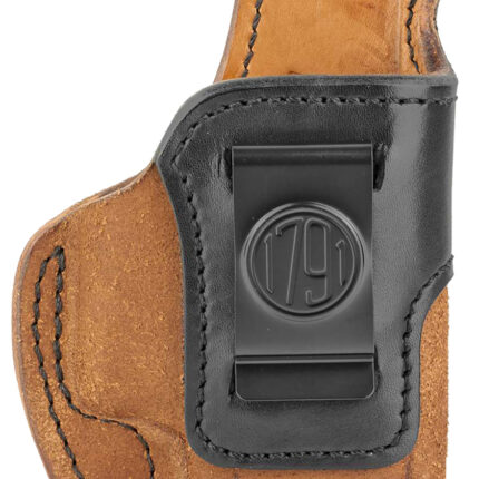 1791 Gunleather RCH5BLBR RCH IWB Size 05 Black/Brown Leather Belt Clip Fits Springfield XD-M/HK VP9SK Right Hand