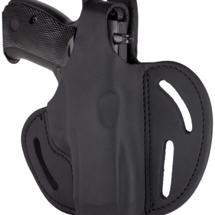 1791 Gunleather BHX5SSBLR BHX OWB 05S Stealth Black Leather Belt Slide Fits Sig P320 Carry/Springfield XD-M Compact