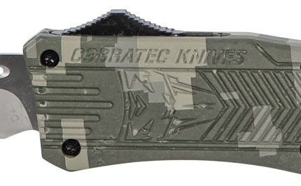 CobraTec Knives MADCCTK1MTNS CTK-1  Medium 3" OTF Tanto Plain D2 Steel Blade/Army DigiCamo Aluminum Handle Features Glass Breaker Includes Pocket Clip
