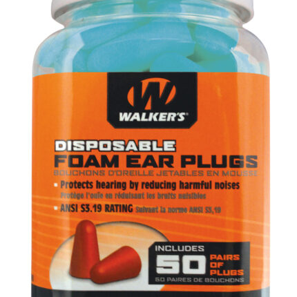 Walker's GWPFP50PKTL Foam Ear Plugs Foam 32 dB In The Ear Teal Adult 50 Pair
