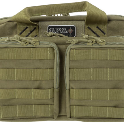 GPS Bags T1312PCT Tactical Quad +2 Tan 1000D Polyester with YKK Lockable Zippers, 8 Mag Pockets, 2  Ammo Front Pockets, Visual ID Storage System & Holds Up To 6 Handguns