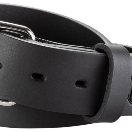 1791 Gunleather BLT013640SBLA 01  Gun Belt Stealth Black Leather 36/40 1.50" Wide Buckle Closure
