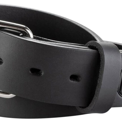 1791 Gunleather BLT014448SBLA 01  Gun Belt Stealth Black Leather 44/48 1.50" Wide Buckle Closure