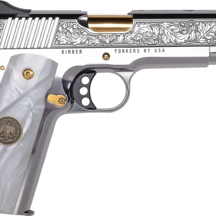 KIMBER PATRIA 38 SUPER 1911 5" STAINLESS/GOLD ENGRAVED 1-8RD 1 OF 300
