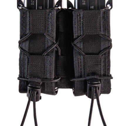 High Speed Gear 13PT12BK TACO Mag Pouch Double Black Nylon Belt Compatible w/ Pistol