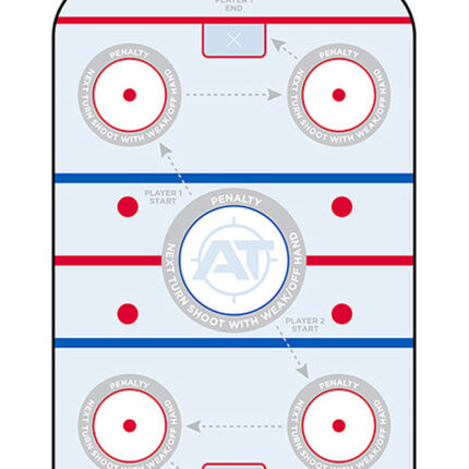 Action Target GSHOCKEY100 Entertainment  Hockey Paper Hanging 23" x 35" Blue/White 100 Per Box