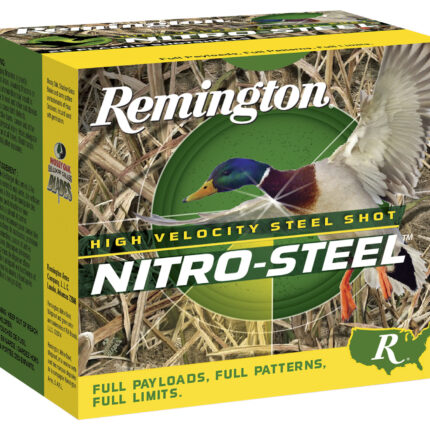 Remington Ammunition 20654 Nitro-Steel High Velocity 12Gauge 2.75" 1 1/4oz 2Shot 25 Per Box/10 Case