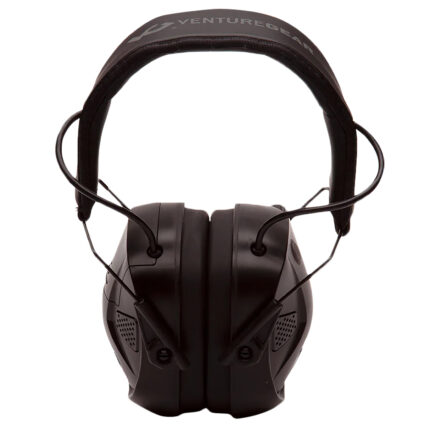 Pyramex VGPME30BT Venture Gear AMP Muff Polymer 26 dB Over the Head Black Adult 1 Pair