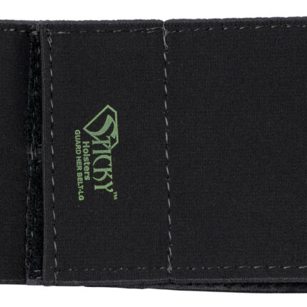 Sticky Holsters GHBTLG Guard Her Garter Size Large Black Elastic