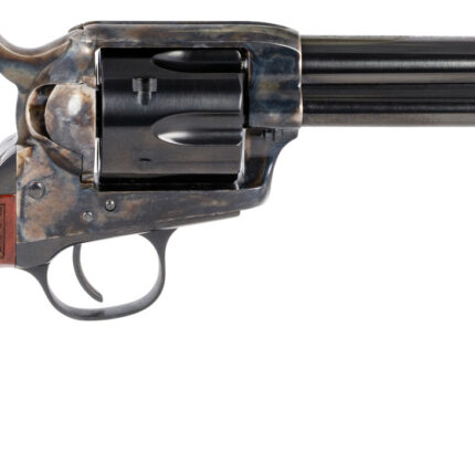 Taylors & Company 550811 Smoke Wagon  357 Mag Caliber with 5.50" Blued Finish Barrel, 6rd Capacity Blued Finish Cylinder, Color Case Hardened Finish Steel Frame & Checkered Walnut Grip