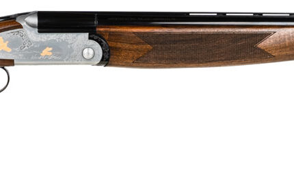 F.A.I.R. FRS6922028 SLX 692 Gold Full Size 20 Gauge Break Open 3" 2rd 28" Blued Over/Under Vent Rib Barrel, Silver Stainless Steel w/Gold Engraved Receiver, Fixed Walnut Stock, Right Hand