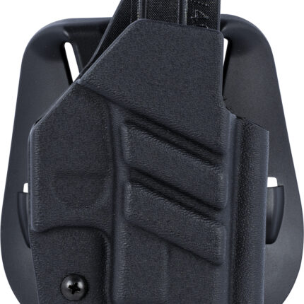 1791 Gunleather TACPDHOWBGLOCKBLKR Tactical Kydex  OWB Black Kydex Paddle Compatible w/Glock Right Hand