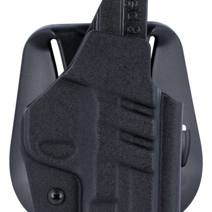 1791 Gunleather TACPDHOWBSHIELDBLKR Tactical Kydex OWB Black Kydex Paddle Fits S&W M&P Shield/S&W M&P Shield Plus