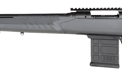 Savage Arms 57457 110 Tactical 6.5 Creedmoor 10+1 24", Matte Black Metal, Gray Fixed AccuStock with AccuFit, Left Hand