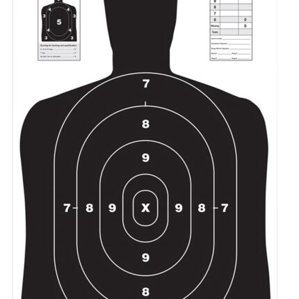 Birchwood Casey 37021 EZE-Scorer BC-27 Silhouette Paper Target 23" x 35" 100 Per Pack