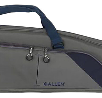 Allen 64250 Kenosha Rifle Case 50" Gray Endura w/Indigo Trim, Foam Padding, Gusseted Accessory Pockets, Lockable Zippers & Adjustable Sling