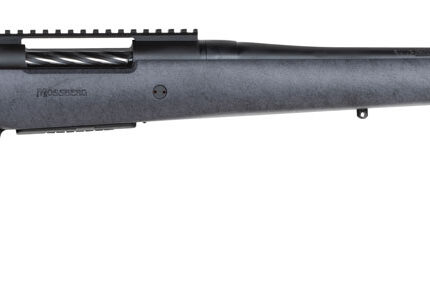 Mossberg 28102 Patriot Long Range Hunter 300 Win Mag Caliber with 3+1 Capacity, 24" Threaded/Fluted Barrel, Matte Blued Metal Finish & Sniper Gray Fixed Monte Carlo Stock Right Hand (Full Size)