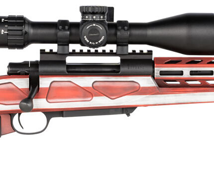 Howa HFLG65C16 M1500 APC Chassis Gen2 6.5 Creedmoor 10+1 16.25" Barrel, American Flag Cerakote Receiver, American Flag 6 Position Luth-AR MBA-4 with Aluminum Chassis Stock, Black Polymer Grip