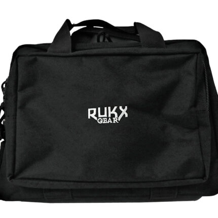 Rukx Gear ATICTDPCB Double Pistol Black 600D Polyester Holds 2 Handguns