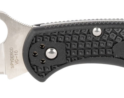 Spyderco C11FPWCBK Delica 4 Lightweight 2.87" Folding Wharncliffe Plain VG-10 SS Blade Black  Textured FRN Handle Includes Pocket Clip