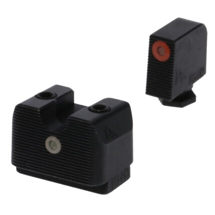 Rival Arms RA4A231G In-Line MOS Night Sights for G17/G19  Green Tritium Orange Outline Front Sight-Green Tritium White Outline Rear Sight