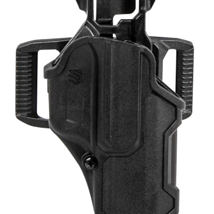 Blackhawk 410200BKL T-Series L2C Light Bearing OWB Black Polymer Belt Slide Compatible w/Glock 17/19/22/23/31/32/45/47 Left Hand