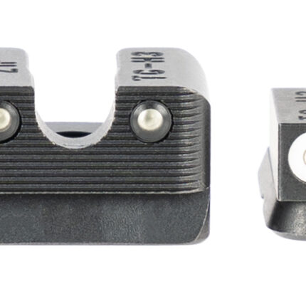 TruGlo TG231Z1W Tritium Pro  Black | Green Tritium White Outline Front Sight Green Tritium Rear Sight