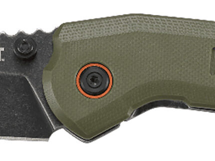 CRKT 6280 Overland  3" Folding Sheepsfoot Plain Stonewashed 8Cr13MoV SS Blade/ Green G10/SS Handle Includes Pocket Clip