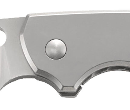 CRKT 5311 Pilar  2.40" Folding Plain Satin 8Cr13MoV SS Blade/Bead Blasted Stainless Steel Handle Includes Pocket Clip