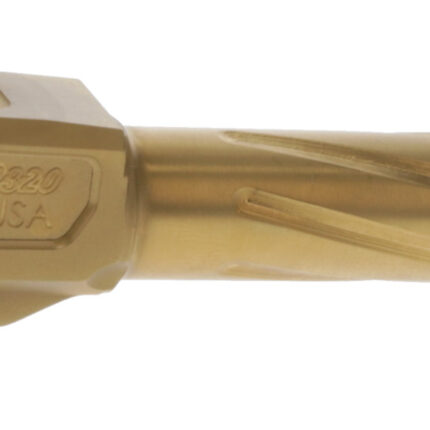 Rival Arms RA20P301E Precision Match Grade 9mm Luger 3.90" Fluted Gold PVD Steel, Fits Sig P320 Carry