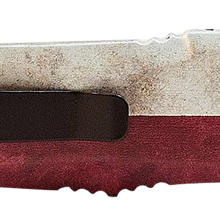 Templar Knife LCAP331 Gen II Captain Large 3.50" OTF Drop Point Plain Black Oxide Stonewashed 440C SS Blade, 5.25" Red/White/Blue w/Star Aluminum Handle Glass Breaker