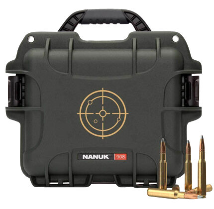 Nanuk 908AMMO1 908  223Rem Black/White Resin 600rds