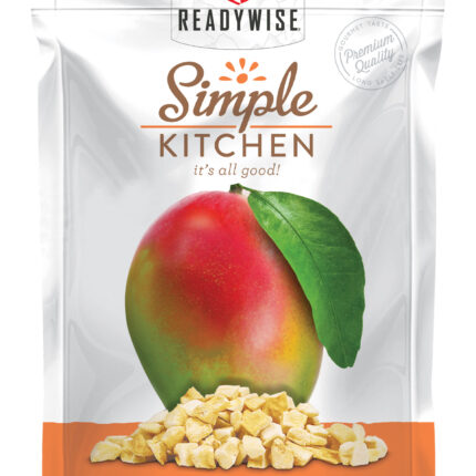ReadyWise SK05911 Simple Kitchen Freeze Dried Fruit Mango 1 Serving Pouch 6 Per Case