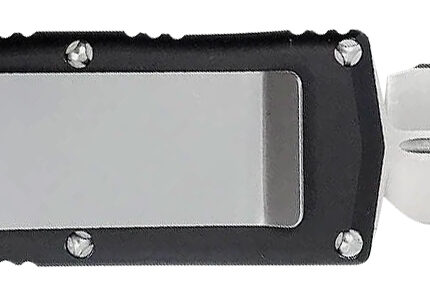 CobraTec Knives BLKOTFMC Money Clip 1.75" OTF Plain D2 Steel Blade/Black Aluminum Handle Includes Pocket Clip