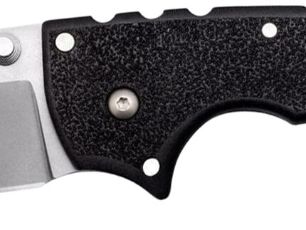Cold Steel CS62RQ 4-Max Scout 4" Folding Plain Stone Washed Japanese AUS-10A SS Blade/ Black Griv-Ex Handle Includes Pocket Clip