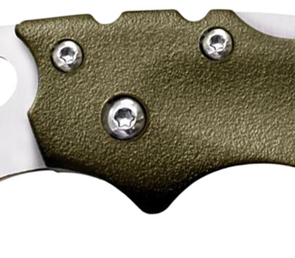 Cold Steel CS20MTGD Tuff Lite Mini 2" Folding Sheepsfoot Plain 4034 Stainless Steel Blade/OD Green Griv-Ex Handle Includes Pocket Clip