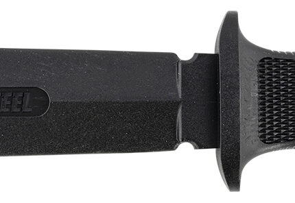 Cold Steel CS92R10D Peace Keeper I Rubber Trainer 7" Fixed Plain Blade Black Santoprene