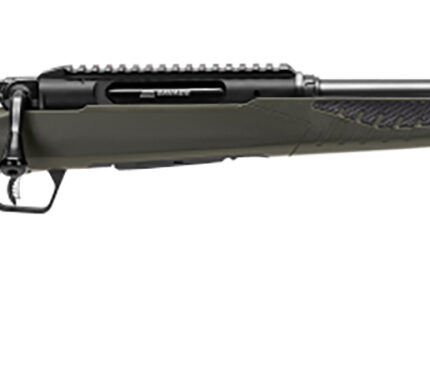 Savage Arms 57655 Impulse Hog Hunter 30-06 Springfield 4+1 Matte Black 20" Threaded Barrel/Rec, Matte OD Green Fixed AccuStock with AccuFit, Includes Detachable Box Mag