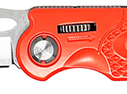 AccuSharp 709C Sport  3" Folding Plain Stainless Steel Blade/Blaze Orange Anodized Aluminum Handle Includes Belt Clip