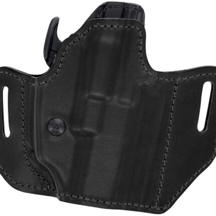 Bianchi 54501 Allusion Assent Pro-Fit OWB Size 04 Black Leather Belt Slide Fits Springfield XD Fits Sig P220 Fits FN FNP Right Hand