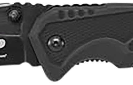Smith & Wesson Knives SWMP11BCP M&P Rescue 3.80" Folding Tanto Plain Black Stainless Steel Blade Black G10 Handle Features Glass Breaker/Seat Belt Cutter Includes Pocket Clip