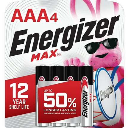 Energizer E92BP4 AAA Max Black/Silver 1.5V Alkaline Qty (4) Single Pack