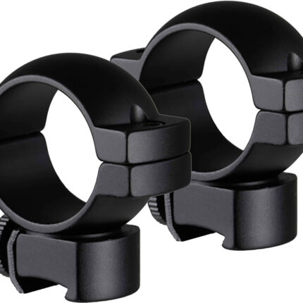 TruGlo TGTG8960B2 Lightweight Scope Rings Matte Black 1" Medium 2 Screws (1 Per Side)