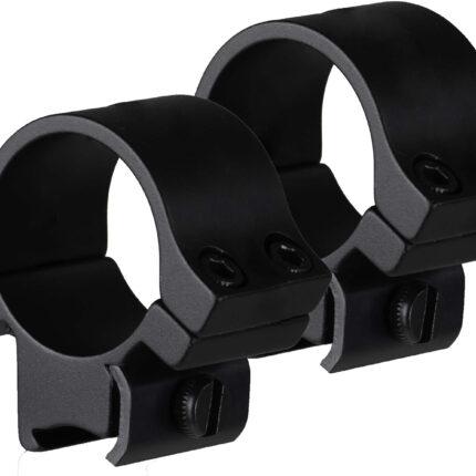 TruGlo TGTG8961B3 Lightweight Scope Rings Matte Black 1" Medium 4 Screws (2 Per Side)